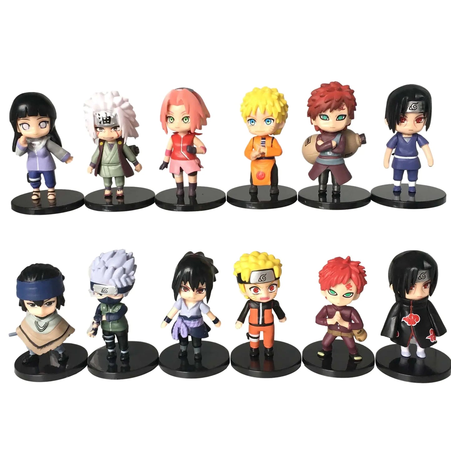 12pcs/set Naruto Anime Shippuden PVC Figures Toys - # BOT&G522610002