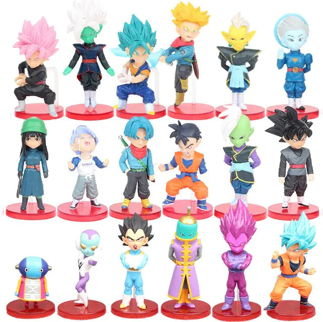 18pcs/Set Dragon Ball Z Figure Collectable Model Doll Toys Kids Gifts - # BOT&G522610001