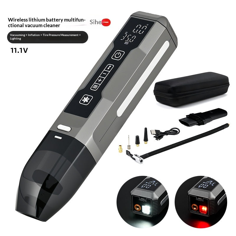 Multifunctional Cordless Car Starter & Tire Inflator Vacuum Cleaner, High Power For Vehicles