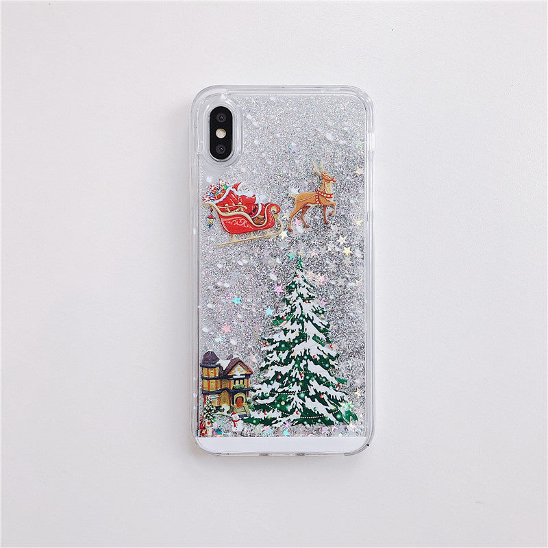 Compatible With , Santa Claus Christmas Tree Quicksand Shell