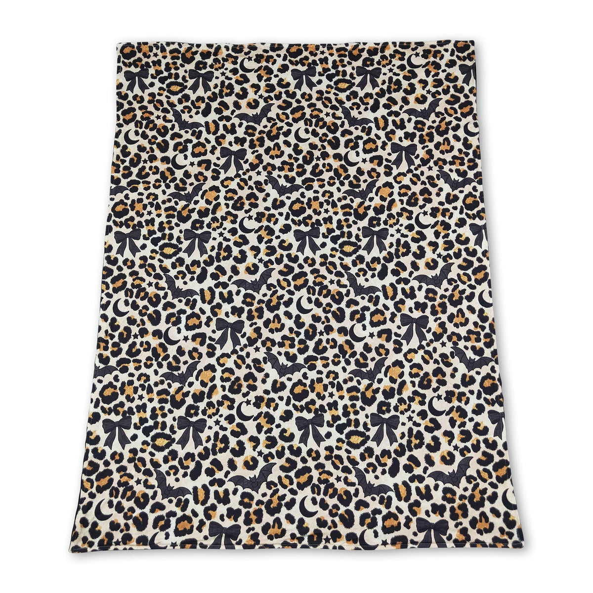 Leopard moon bat baby girls Halloween blanket