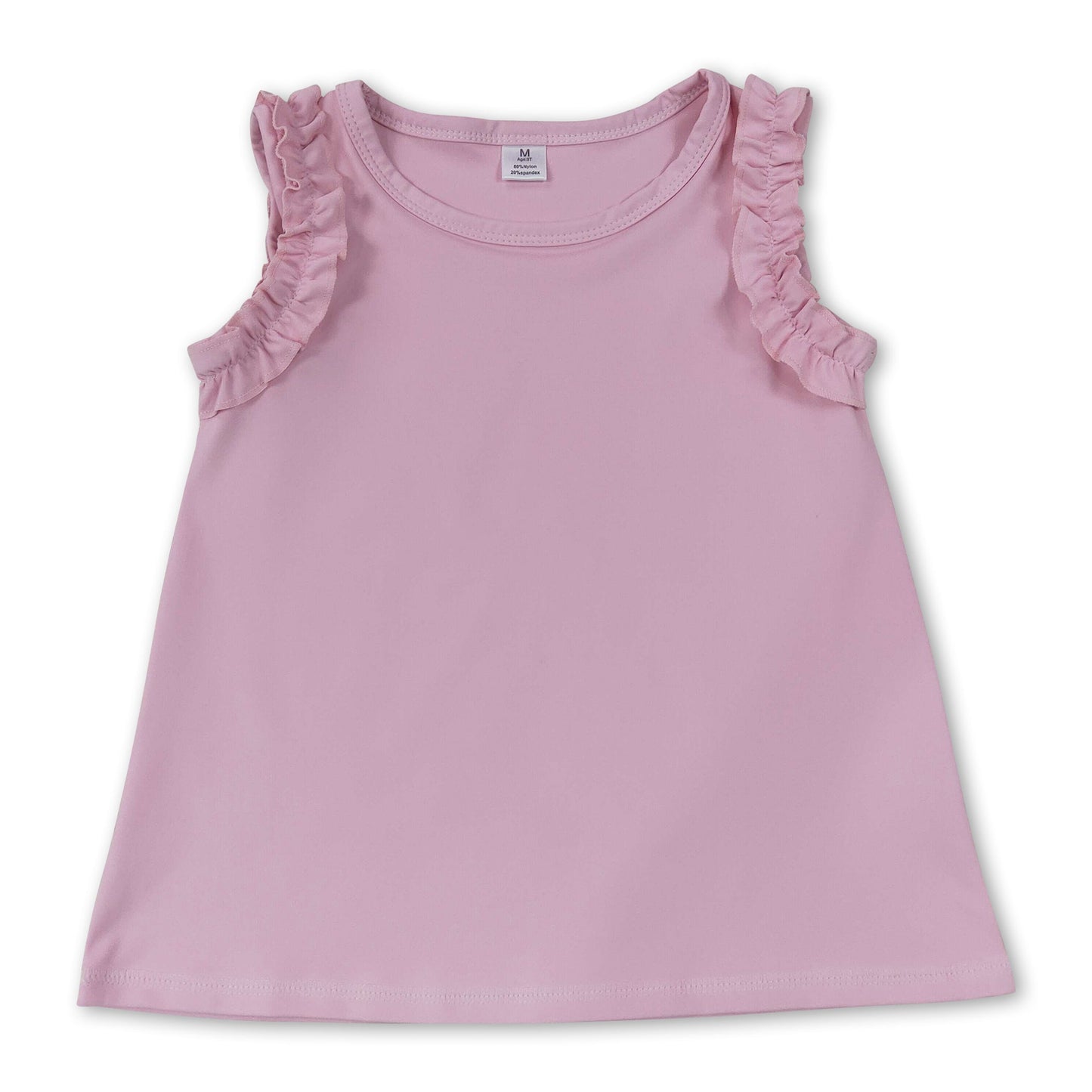 Pink sleeveless kids girls summer active shirt
