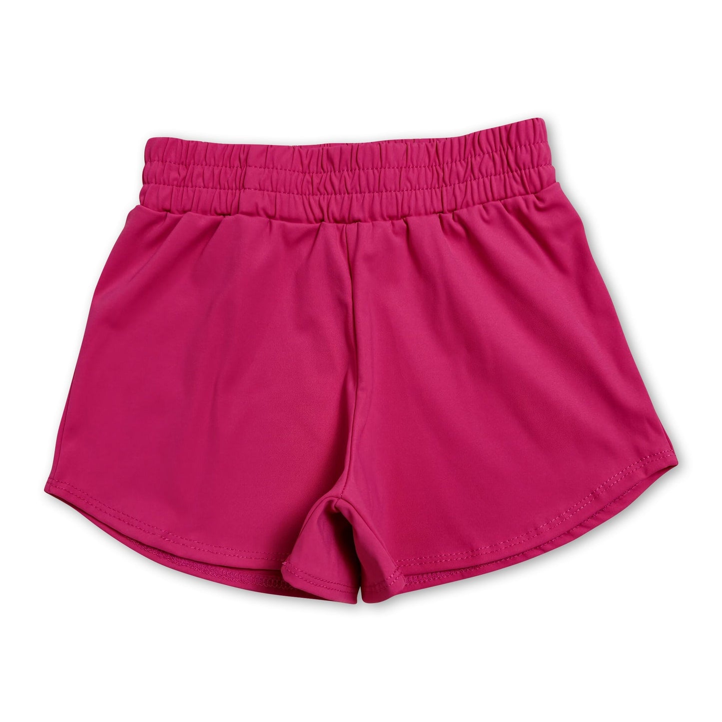 Hot pink kids girls summer yoga active shorts