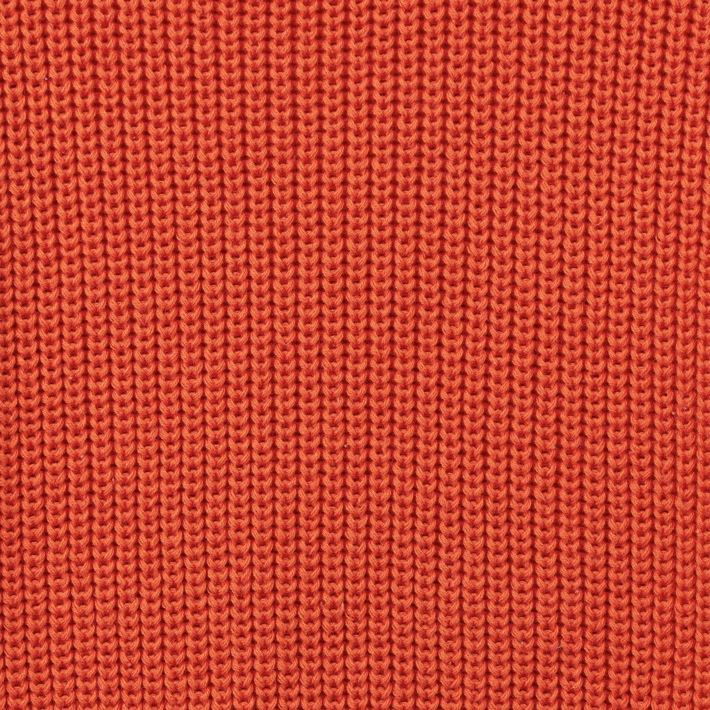 Classic Knit Baby Sweater in Orange Rust