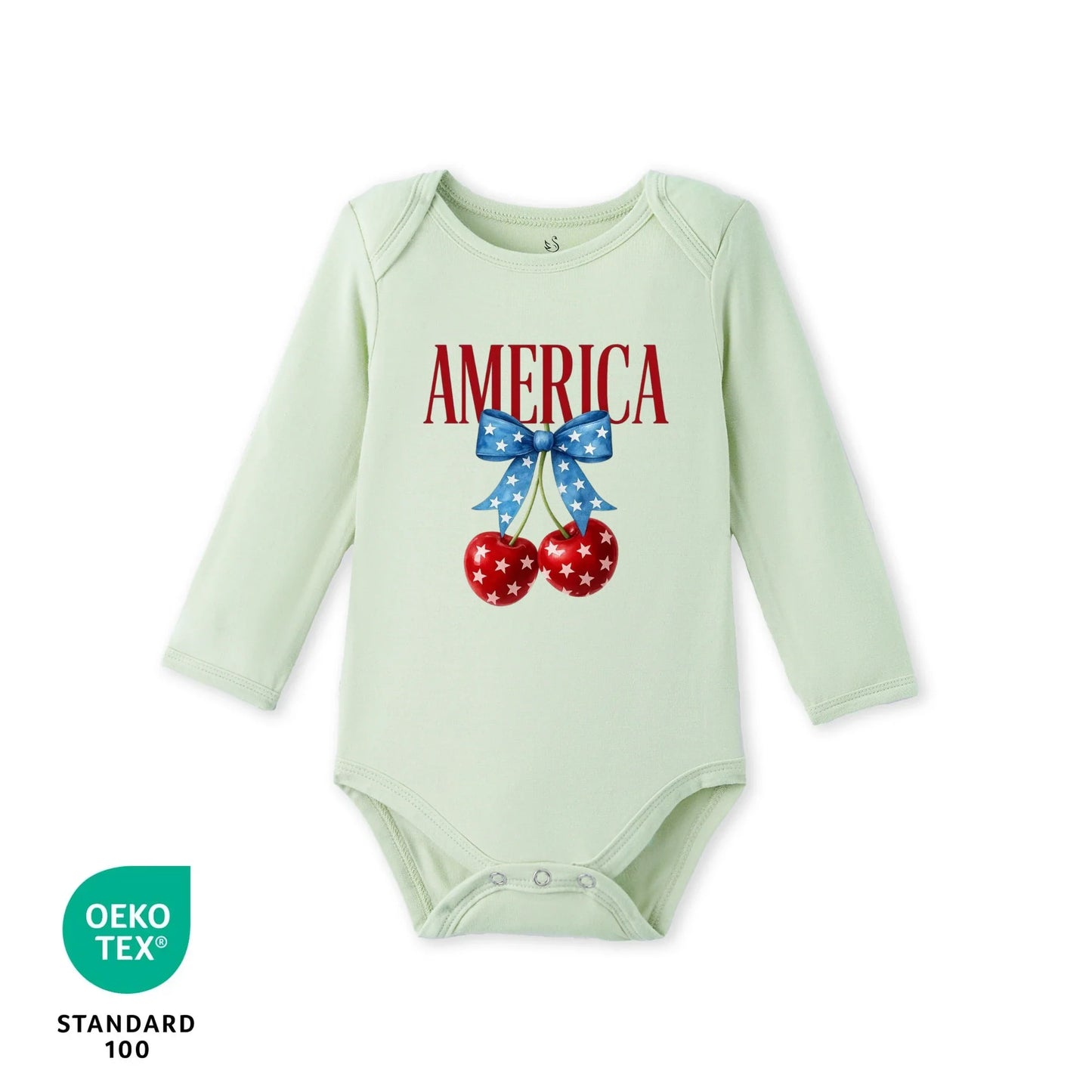 American Cherry Bamboo Baby Onesie