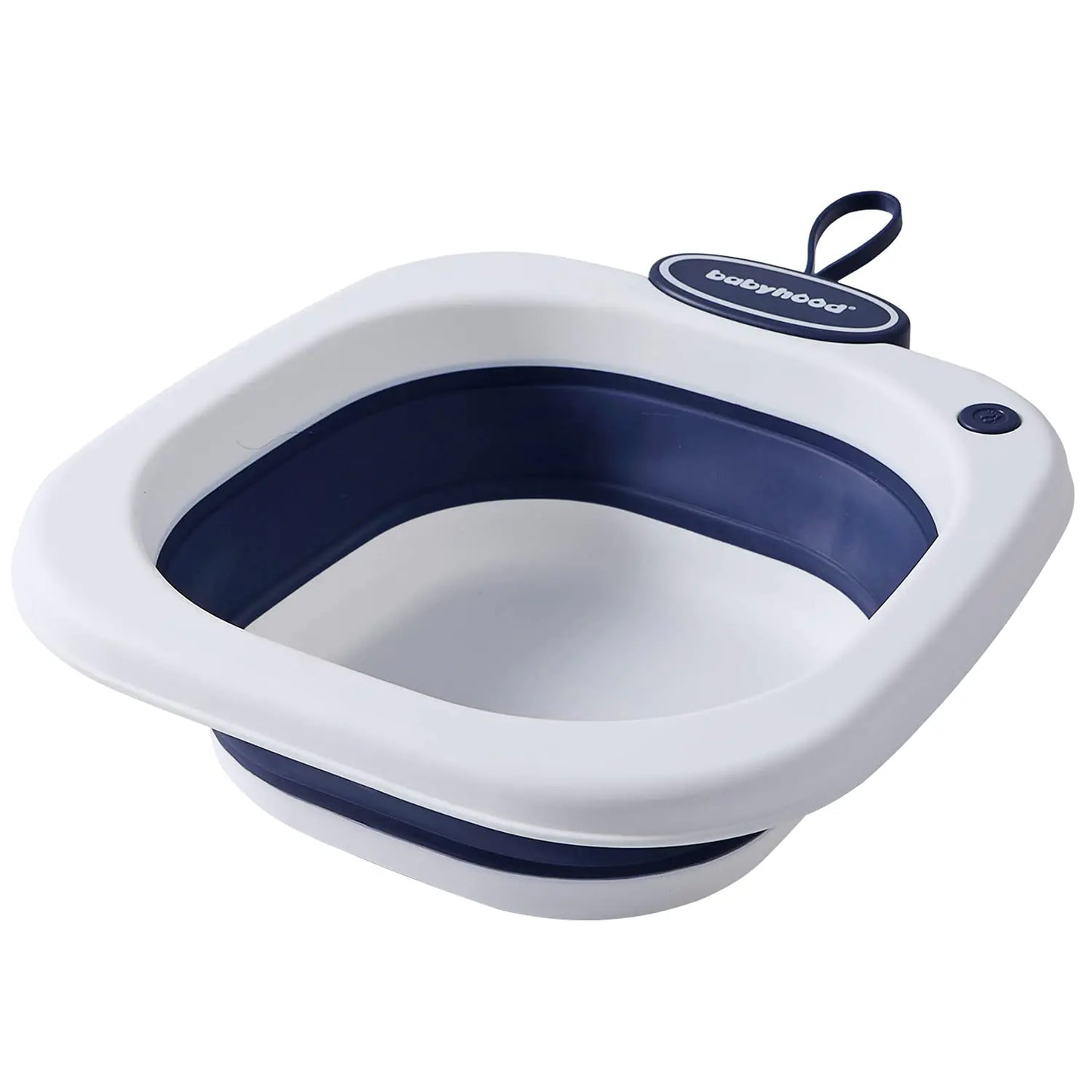 Babyhood Multi-Purpose Collapsible Wash Basin for Kids | Lightweight Portable Folding Basin for Washing Baby Bottles and Breast Pump Parts and Home Kitchen | Outdoor Camping Use | Blue - # NURSGEA11110101