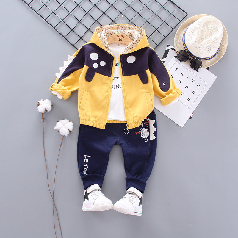 Boys' Cartoon Long Sleeve 3-Piece Outfit Set | 0-4 Years - # BAAA71710023 & BOAA11310015