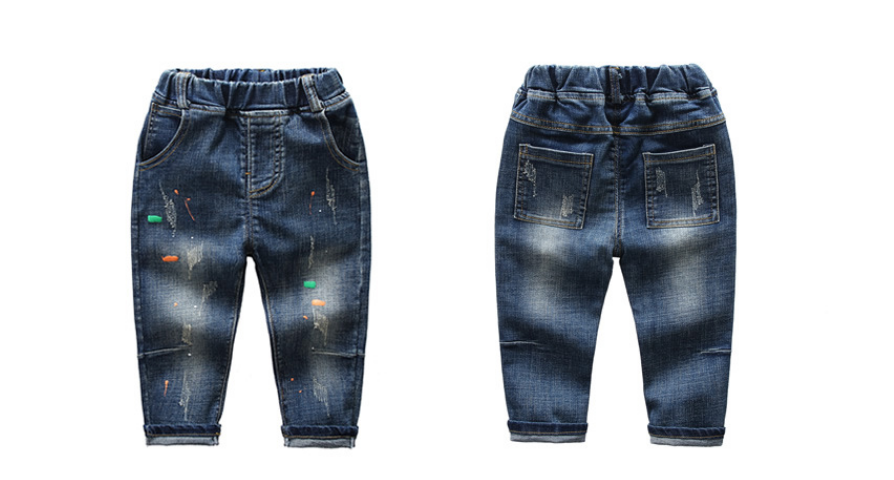 Boys' Denim Pants, New Spring Autumn Korean Style - # BOAA11410013
