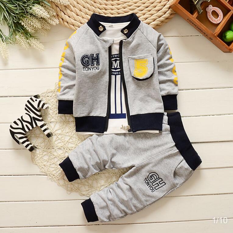 Boys' Spring 3-Piece Outfit | For Ages 0-3 Years - # BAAA71710018 & BOAA11310010