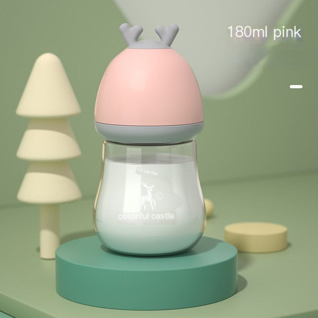 BPA-Free Glass Baby Bottle with Anti-Choke Design - # BAGE21810008