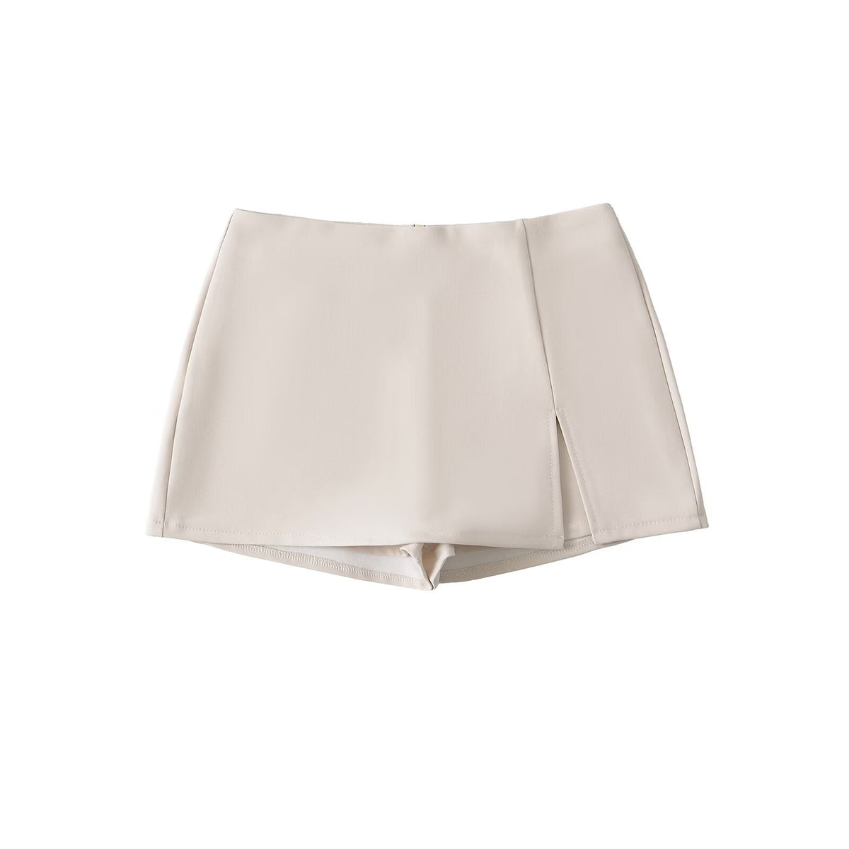 High-waisted Figure-flattering A-line Skirt With A Stylish Slit