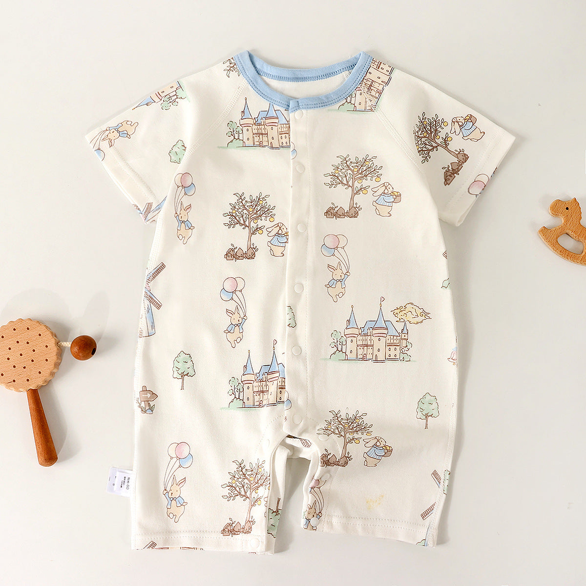 Fashionable Newborn Long-sleeve Bodysuit Loungewear