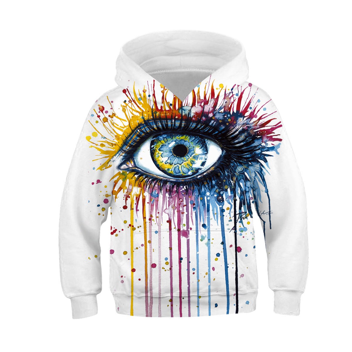 Children's Hooded Long-Sleeved Sweater | With Print - # BOAA13510047 & GIAA23510033