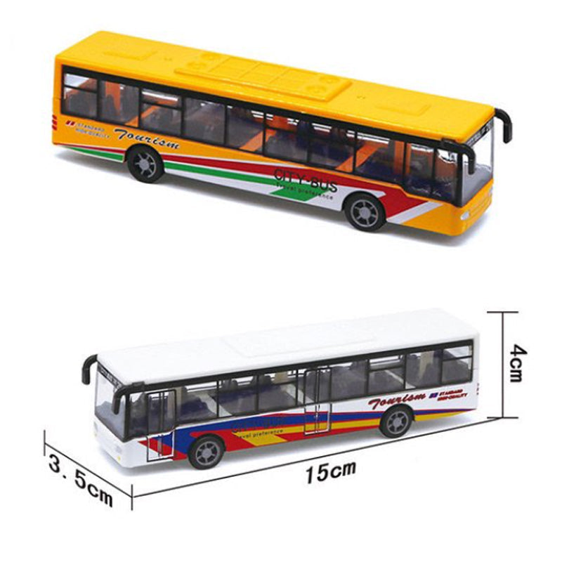 Children's Mini Alloy School Bus Model Toy Car - # BAGE81110042