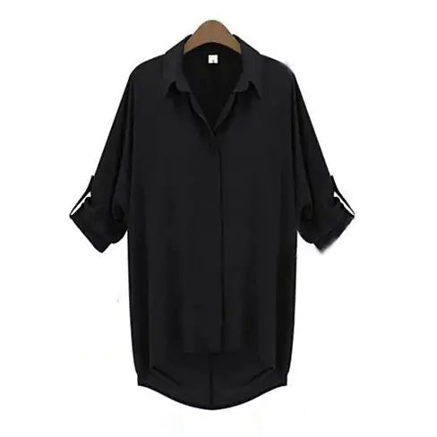Chill With Me Chiffon Shirt - # WOAA21510016-PRG