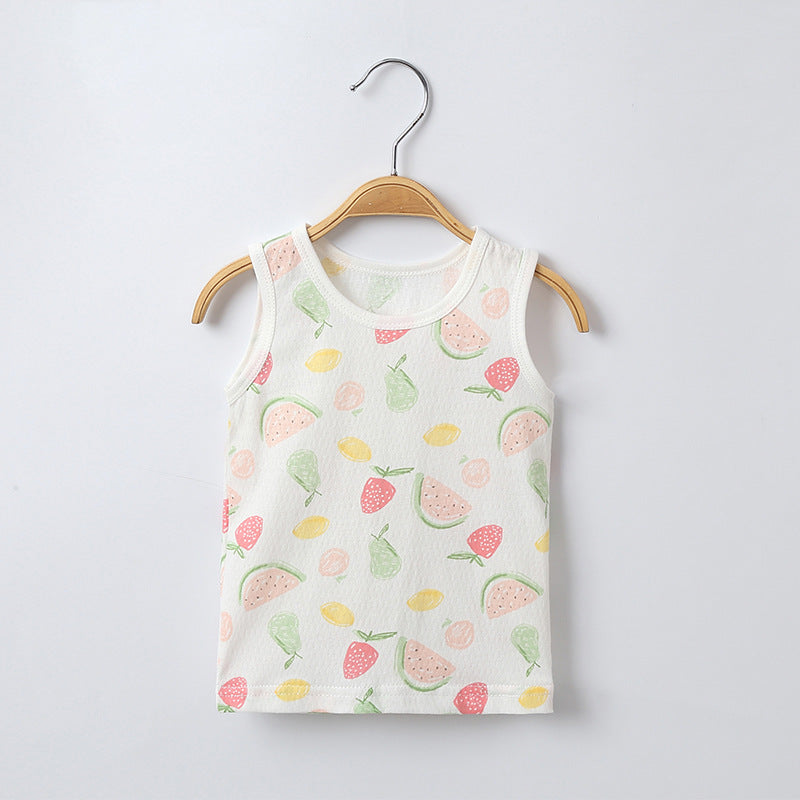 Cotton Baby Vest Summer | Thin Mesh Top | For Infants - # BAAA1111010015