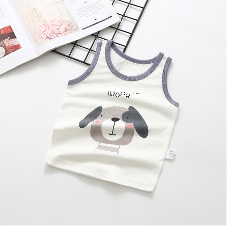 Cotton Summer Vest for Infants and Toddlers (Unisex) - # BAAA1111010016