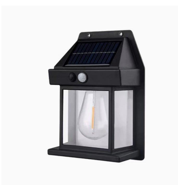 Outdoor Solar Waterproof Tungsten Induction Garden Wall Lamp