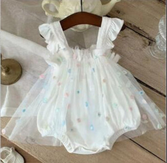 Flower Dot Baby Romper for Summer (One Piece) - # BAAA21110040