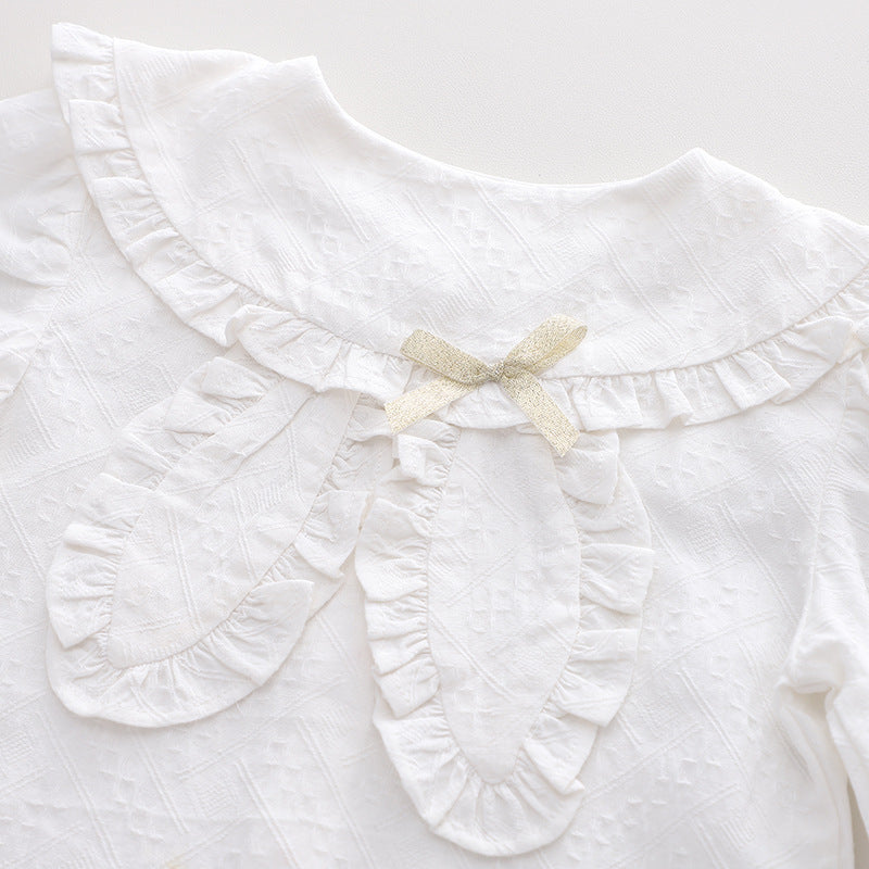 Girls' Cotton Puff Sleeve | Long-Sleeved Top | For Ages 1-3 - # BAAA111810003 & GIAA21510013