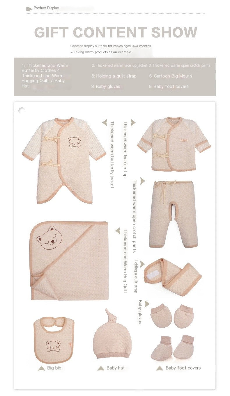 Newborn Gift Set with Color Cotton Baby Clothes - # BANB11110010