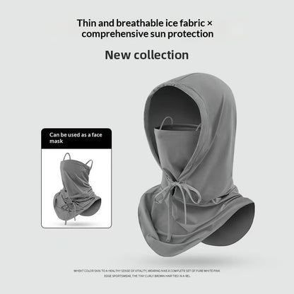 Sunscreen Face Mask With Hood Full-face UV Protection