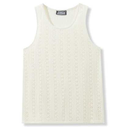 Round Neck Casual Beach Style Loose Vest