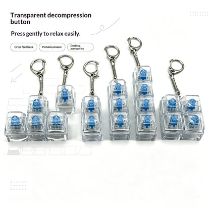 Highly Transparent PC Material Decompression Button For Decompression Toy
