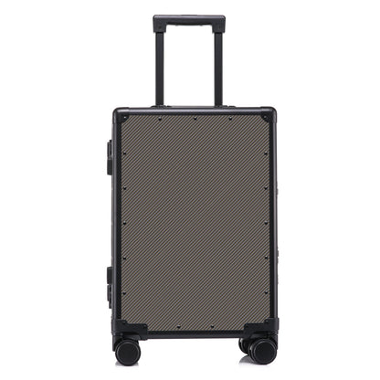 Carbon-fiber Suitcase With Aluminum Frame Large-capacity Business Rolling Luggage