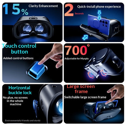 All-in-one Virtual Reality 3D Panoramic Glasses
