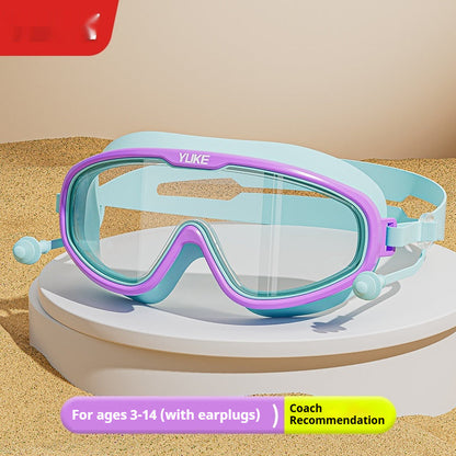 Children's Swimming Goggles With High Waterproof Anti Fog And Nose Protection Integrated Design