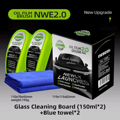 Green Car Glass Wiper Strong Oil-removing Film Crystal Plating Coating Water Drive