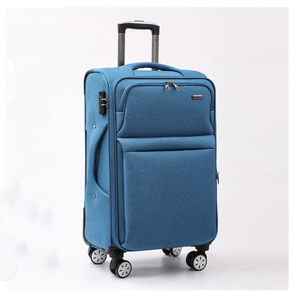Waterproof Cross-border Black Oxford Cloth Suitcase, Durable 30 Inch Large Capacity, 20 Inch Boarding Case, Luggage Compartment