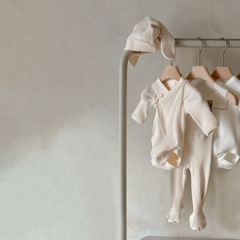 Newborn Clothes Romper Rabbit Ear Hat Set