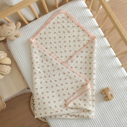 Baby Pure Cotton Three-layer Gauze Swaddle Blanket Bath Towel