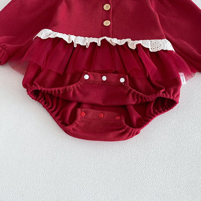 Spring And Autumn Long-Sleeved Baby Onesie
