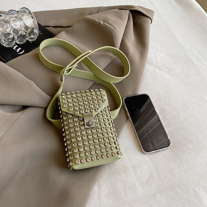 Single-shoulder Bag Instagram-style Rhinestone Design