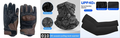 Motorcycle Riding Gloves - Outdoor Protective Gear for Riders with Anti-Slip Palm and Durable Construction