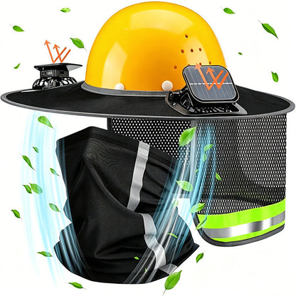 Solar-Powered Fan Outdoor Sunshade Fishermans Hat