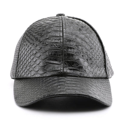 Monochromatic Light Board PU Leather Adjustable Trend Casual Baseball Cap Suitable For Outdoor Sports And Travel