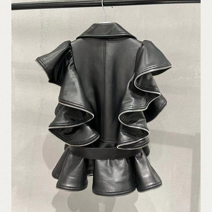 Sheepskin Leather Vest Heavy Work Sheepskin Coat