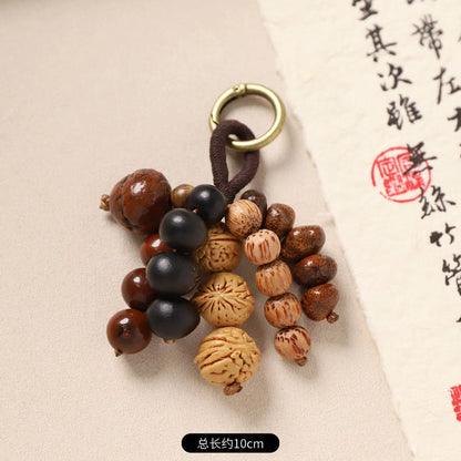 New Chinese-style Wish-Fulfillment Seed-Bead Bag Charm Keychain