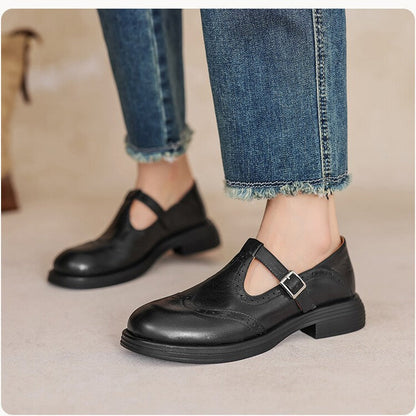 Casual Flat Mule Loafers In British Style