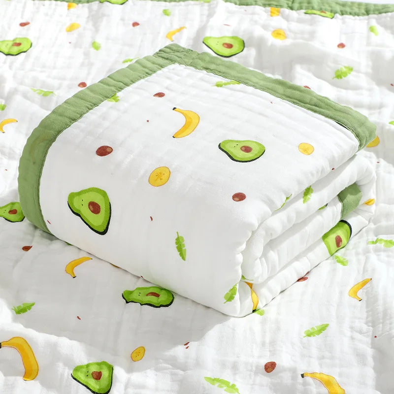 100% Cotton 6-Layer Unicorn Baby Swaddle Blanket - # BAGE41210024