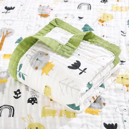 100% Cotton 6-Layer Unicorn Baby Swaddle Blanket - # BAGE41210024