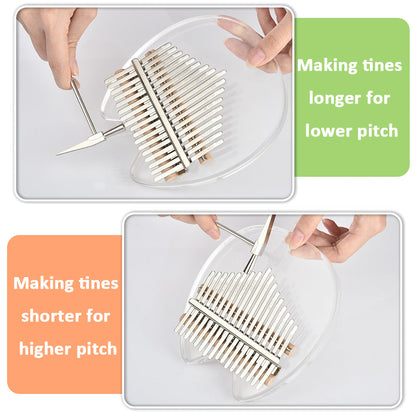 Acrylic Crystal 17-tone Kalimba Thumb Piano