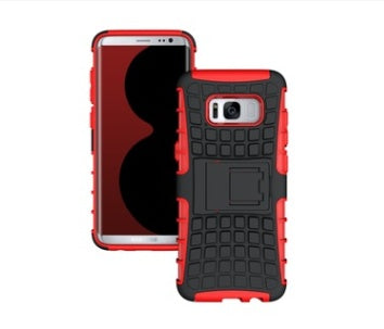 Tire pattern S8 mobile phone case S8 Plus anti-fall water jacket Two-in-one shatter-resistant bracket