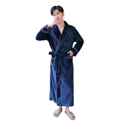 Double-sided Fleece Loose-fitting Nightgown Loungewear