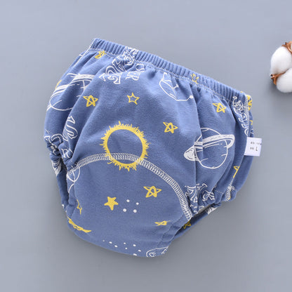 Baby washable 6-layer gauze training pants
