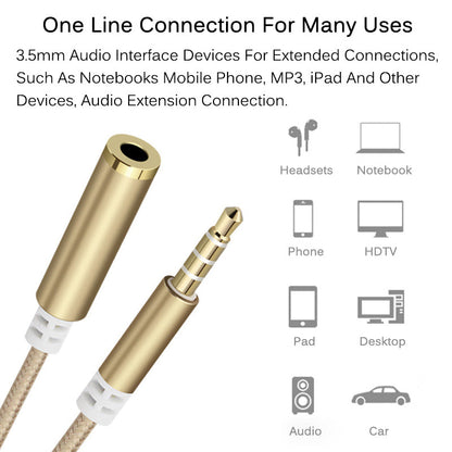 Headphone extension cable